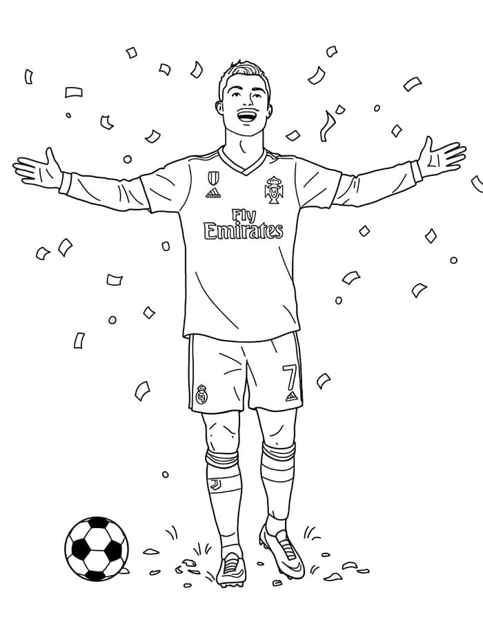 Cristiano Ronaldo boldog