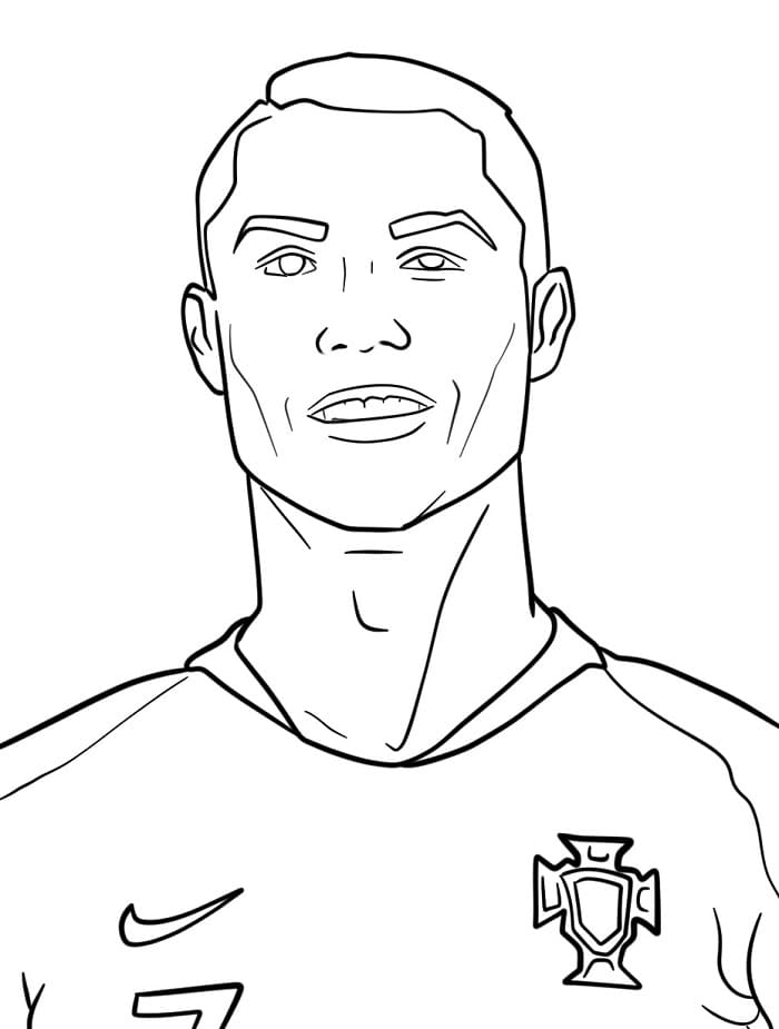 Cristiano Ronaldo mosolyog