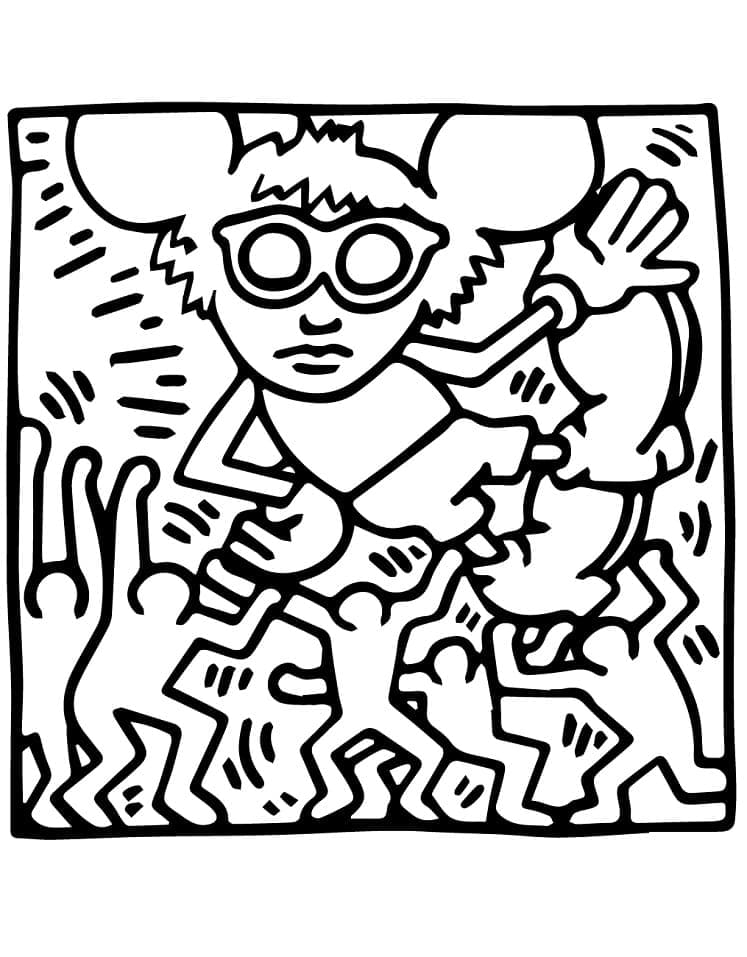 Keith Haring színezők