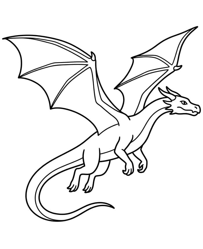 Repülő sárkány színező