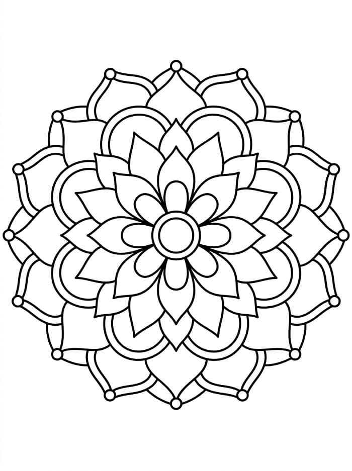 Mandala színező