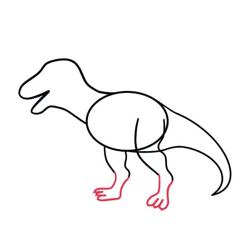 7. Lépés dinoszauruszt