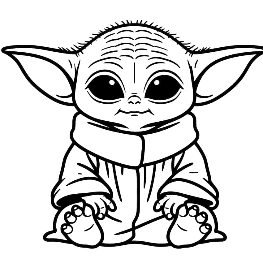 Baby Yoda színezők