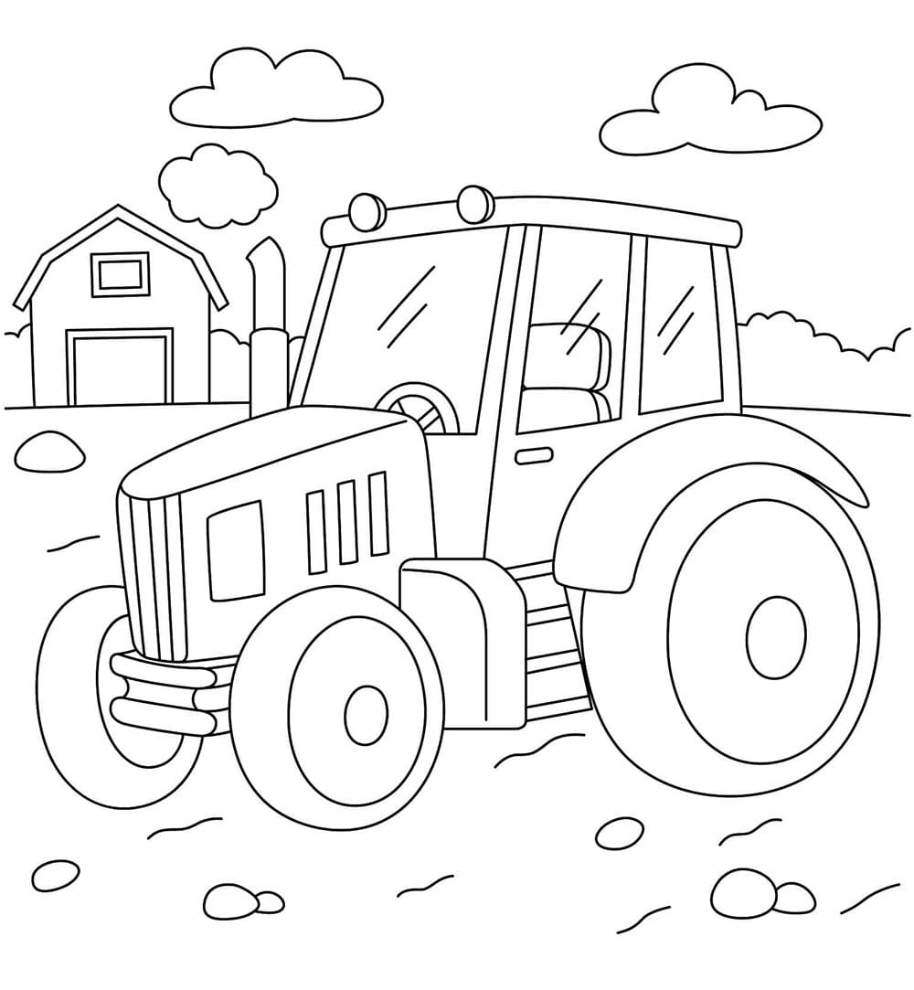 Egy farm traktor