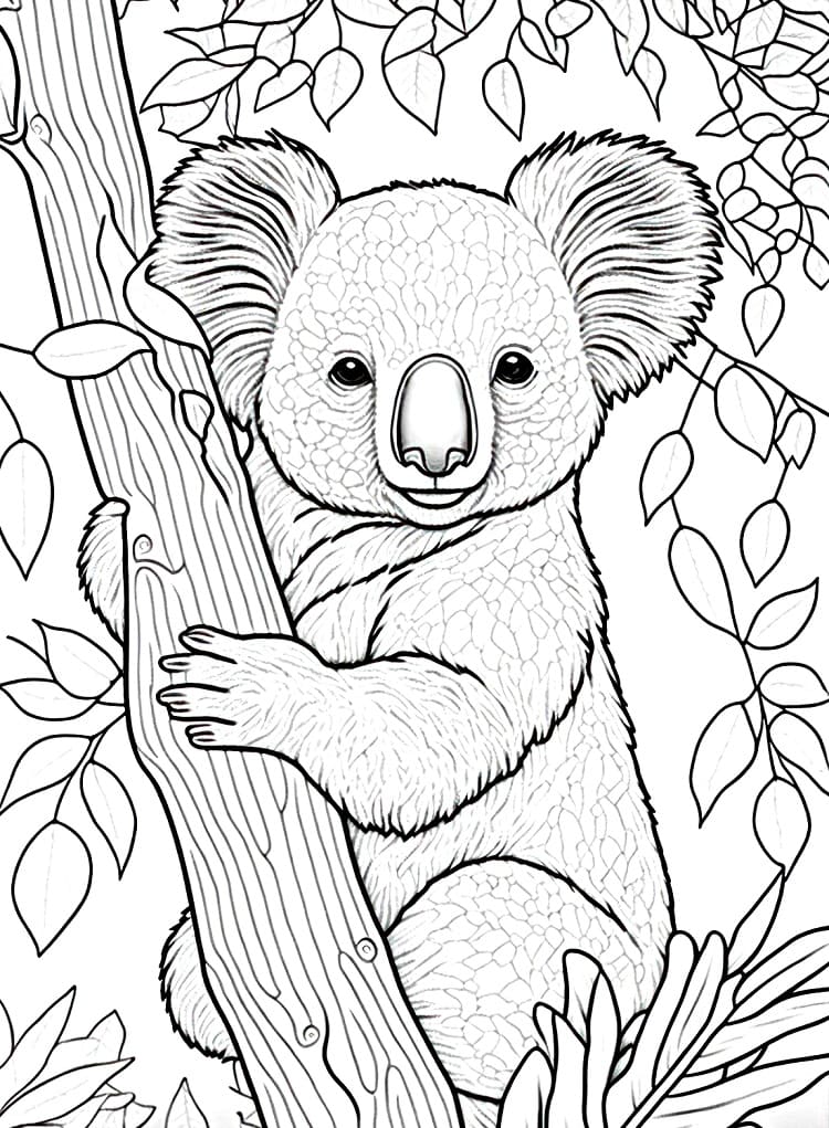 Koala a fán