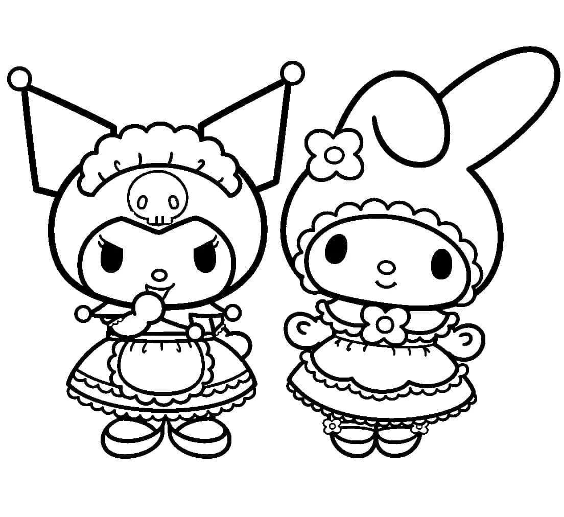 Kuromi és My Melody Sanrio