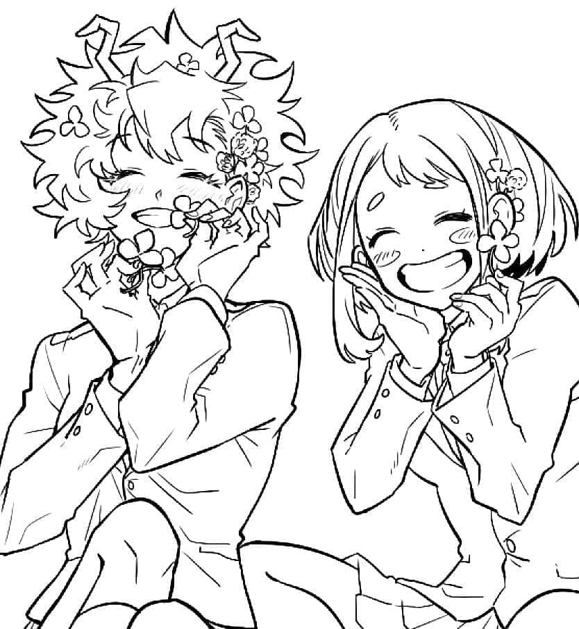 Mina Ashido és Uraraka