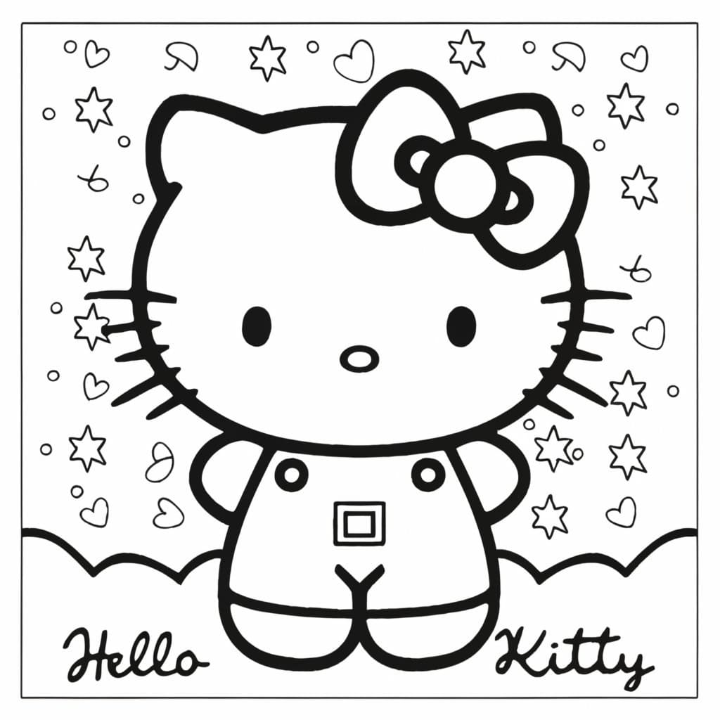 Nyomtatható Hello Kitty gyerekeknek