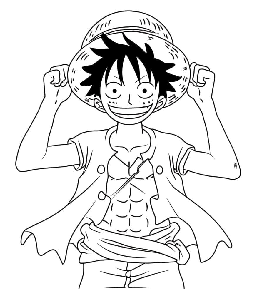 Luffy színező