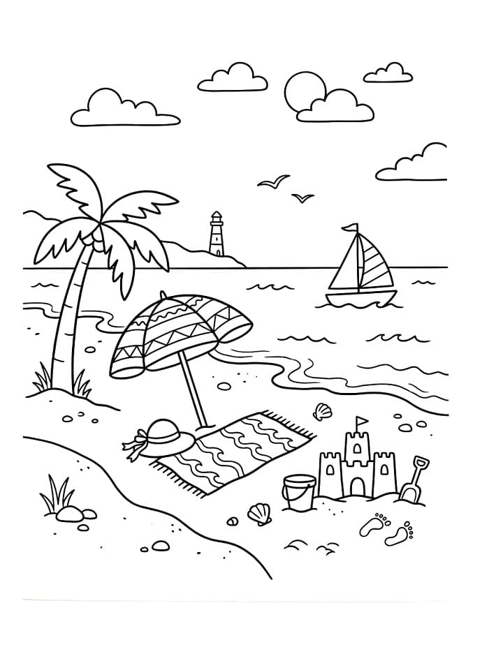 Strand táj