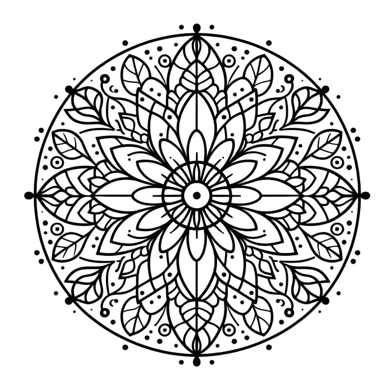 Virág mandala (10)