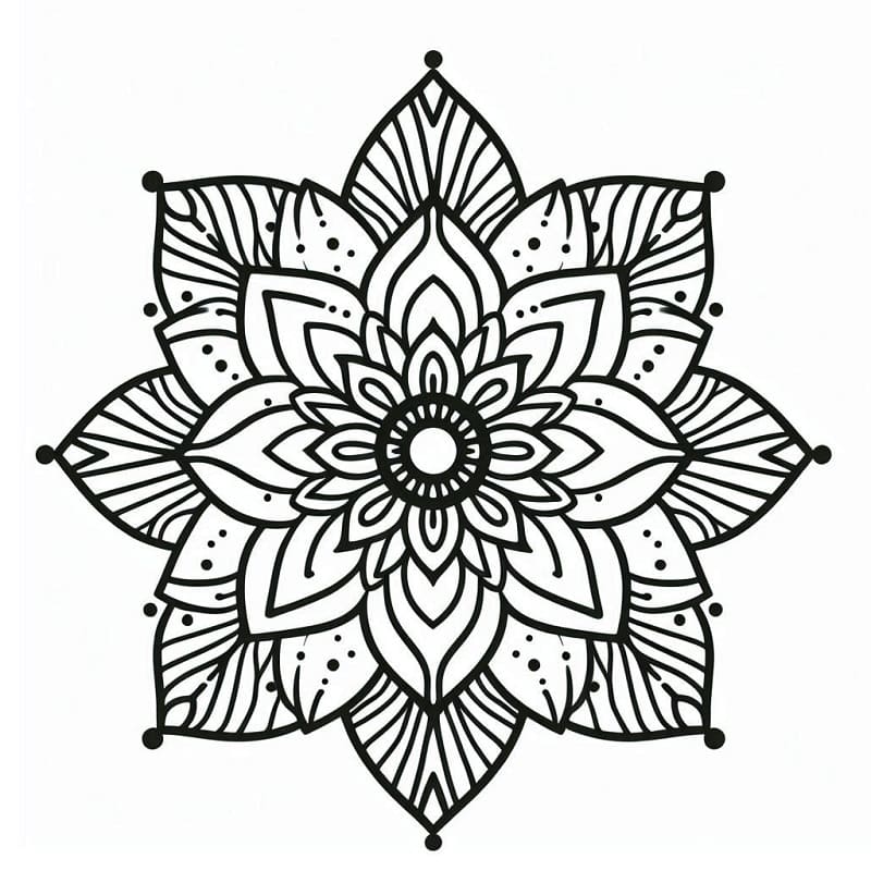 Virág mandala (2)