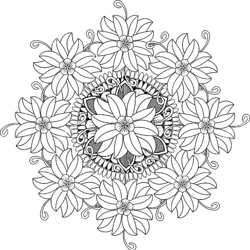 Virág mandala (4)