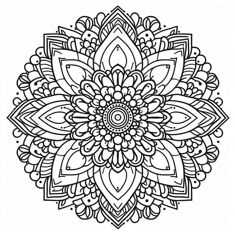 Virág mandala (9)