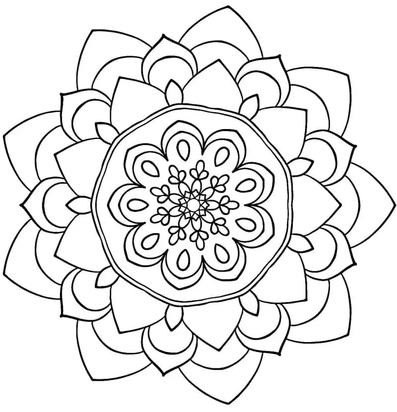 Virág mandala design