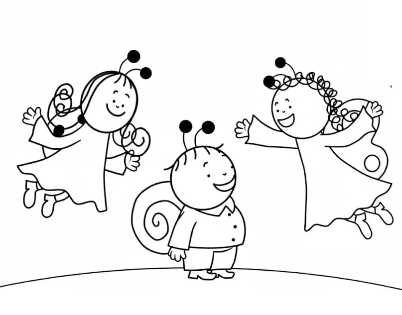 Bogyó és Babóca Ajándékba színező