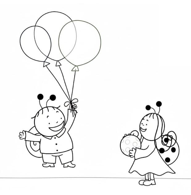 Bogyó és Babóca Ingyenes Nyomtatható színező