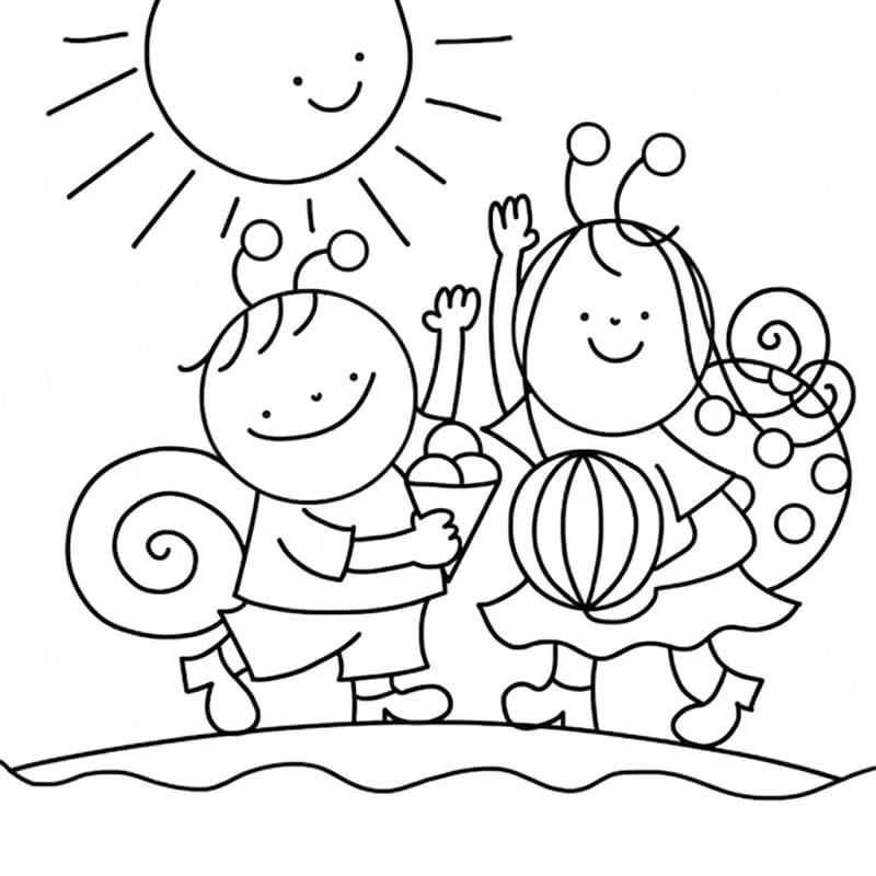 Nyomtat Bogyó és Babóca színező