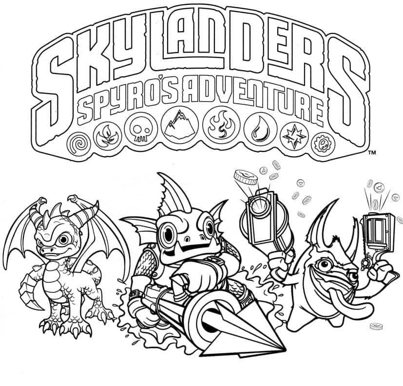 Skylanders színező