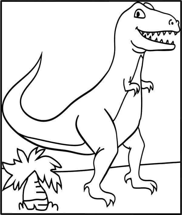 Boldog T-Rex dinoszaurusz