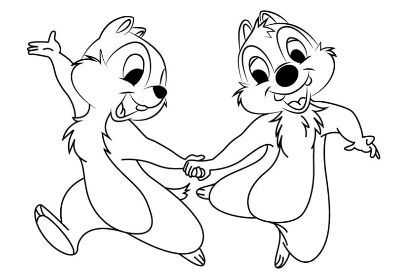 Chip és Dale nyomtatásra