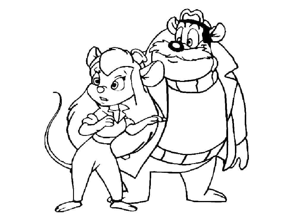 Chip és Dale nyomtatható kép