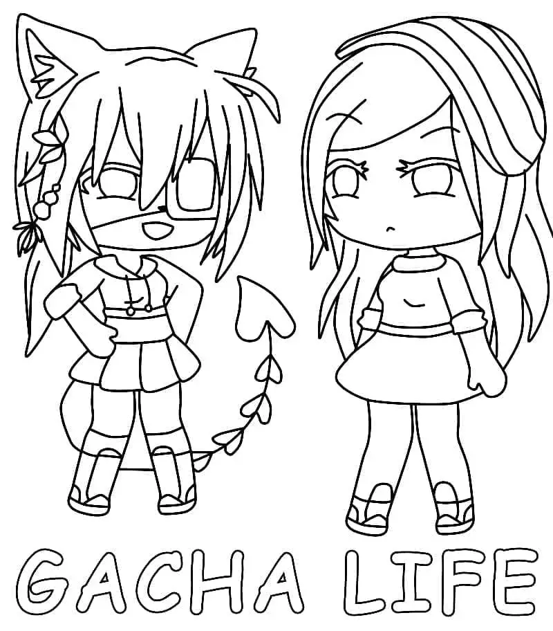 Gacha Life színező