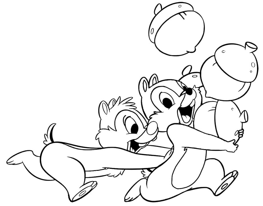 Ingyenes nyomtatható Chip és Dale