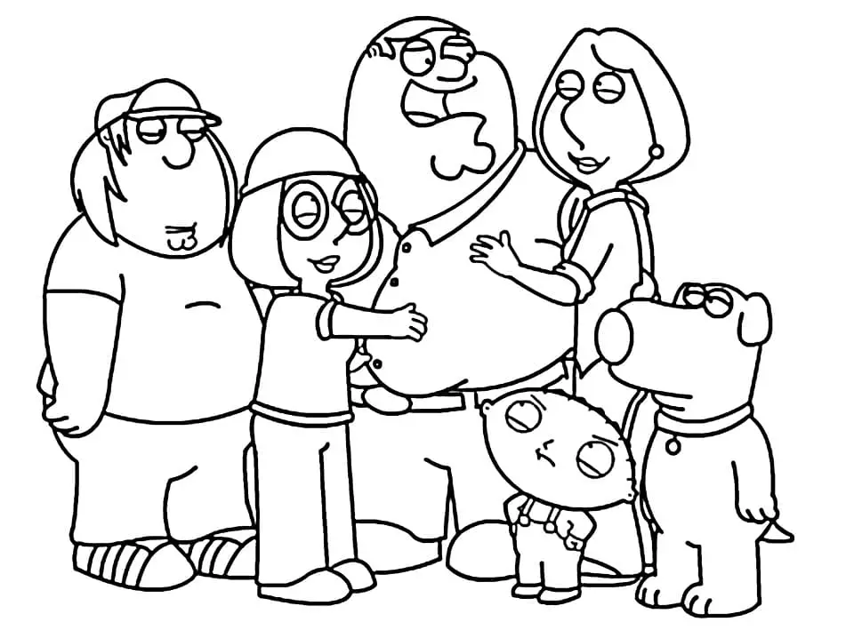 Ingyenes nyomtatható Family Guy