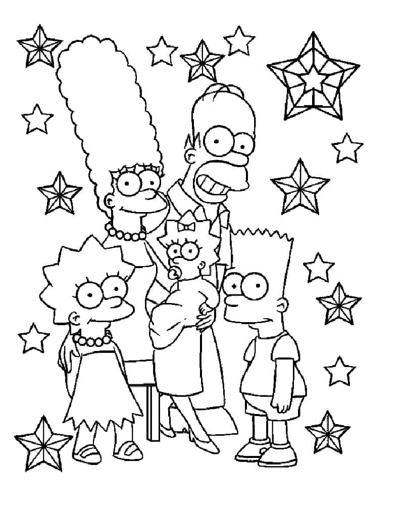 A Simpson Család színező