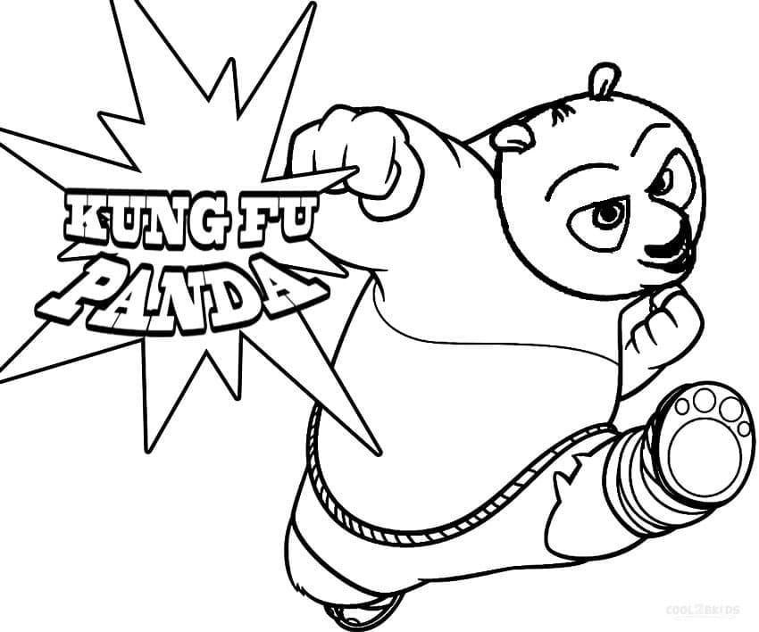 Kung Fu Panda színezni