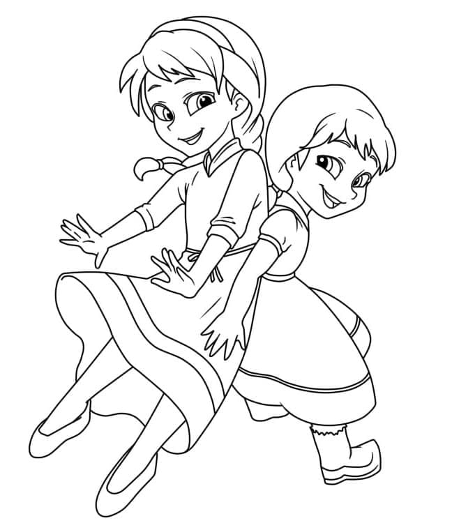 Nagyon aranyos Elza és Anna