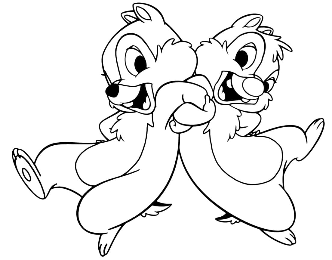 Chip és Dale színező