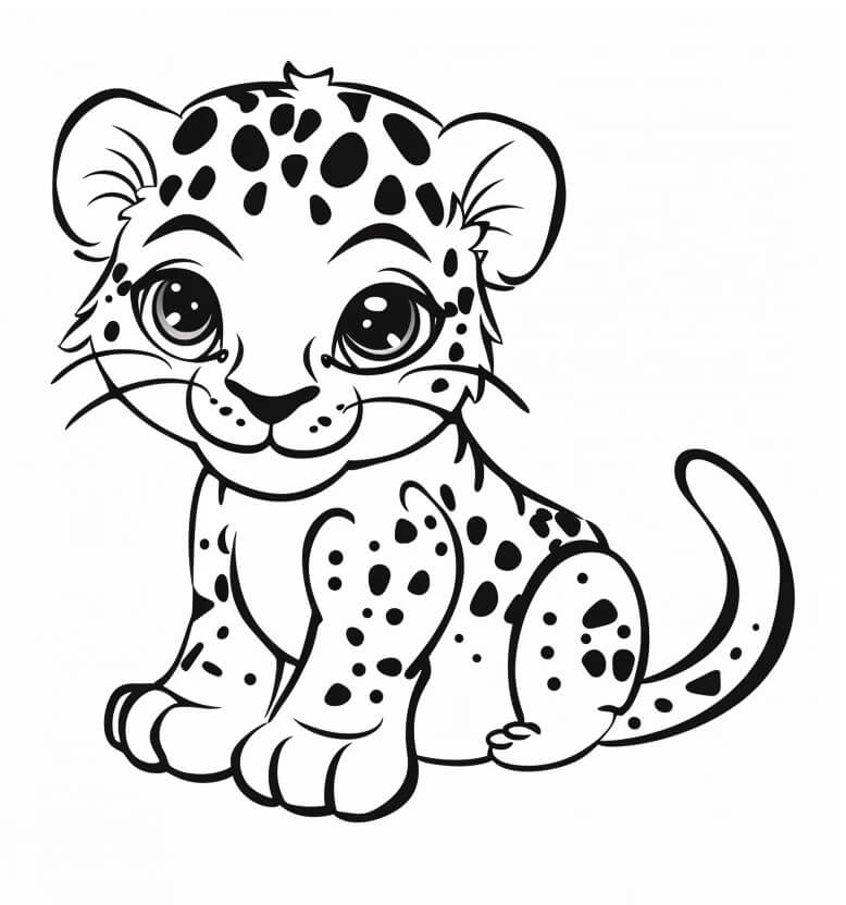 Nyomtatható leopárd