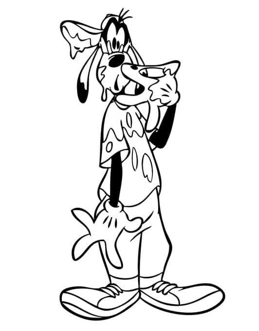 Rajzfilm Goofy színező