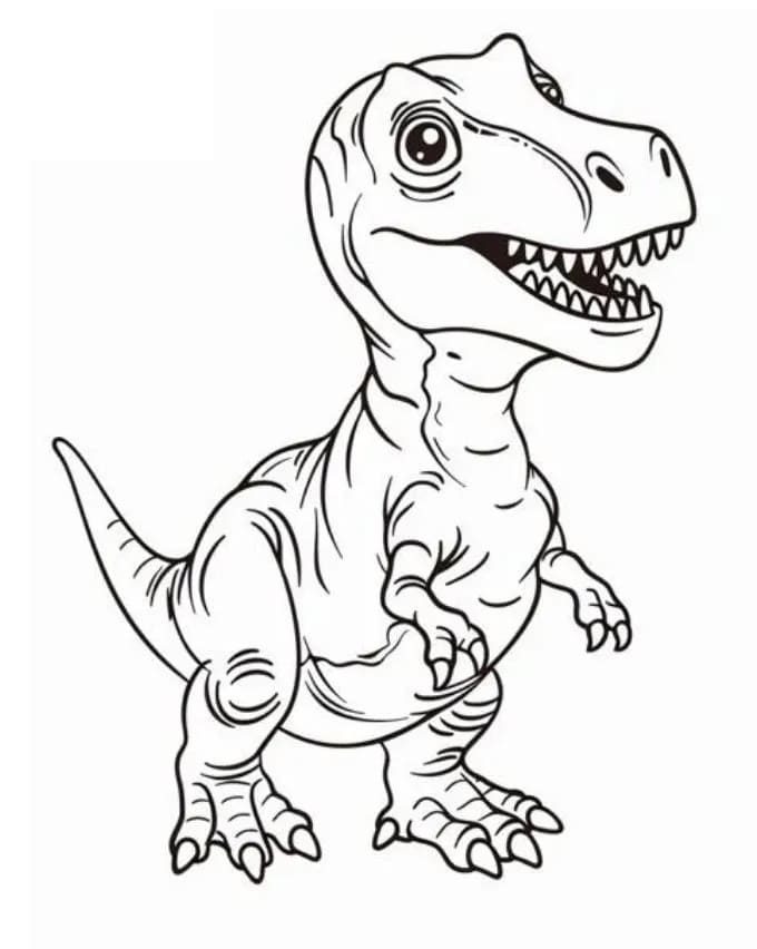 T-rex színező