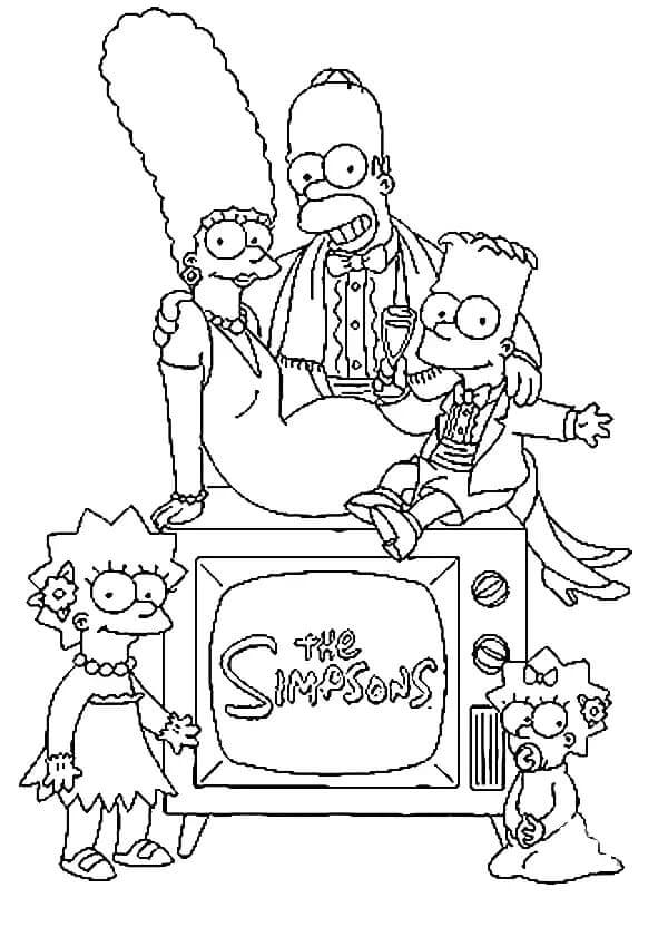 Simpson Család színező