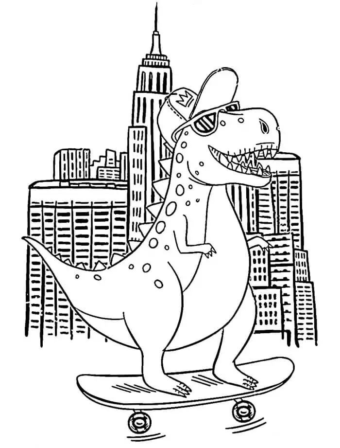 T-Rex dinoszaurusz lenyűgöző