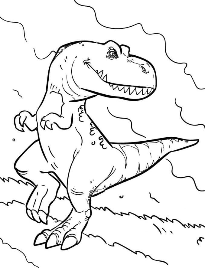 T-Rex színezhető