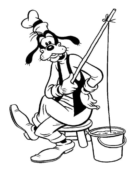 Vicces Goofy színező