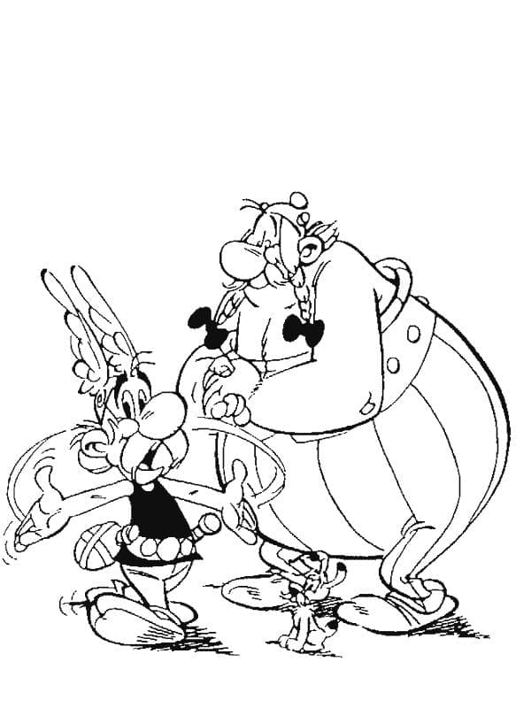 Asterix és Obelix színező