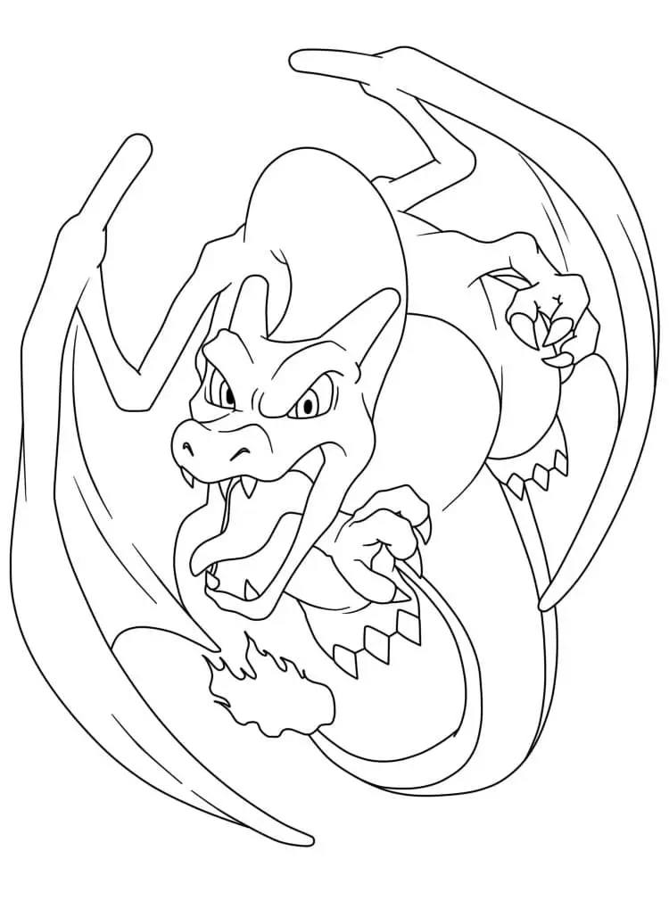 Charizard nyomtatható formában