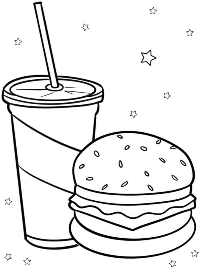 Gyerekeknek Nyomtatható Hamburger