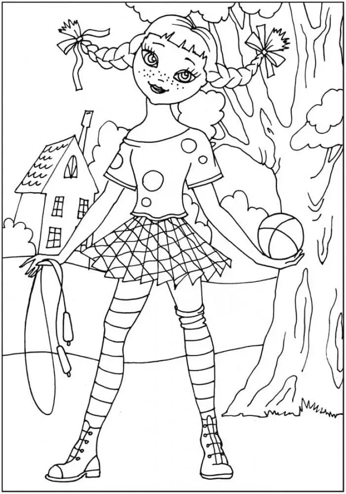 Harisnyás Pippi kinyomtatásra
