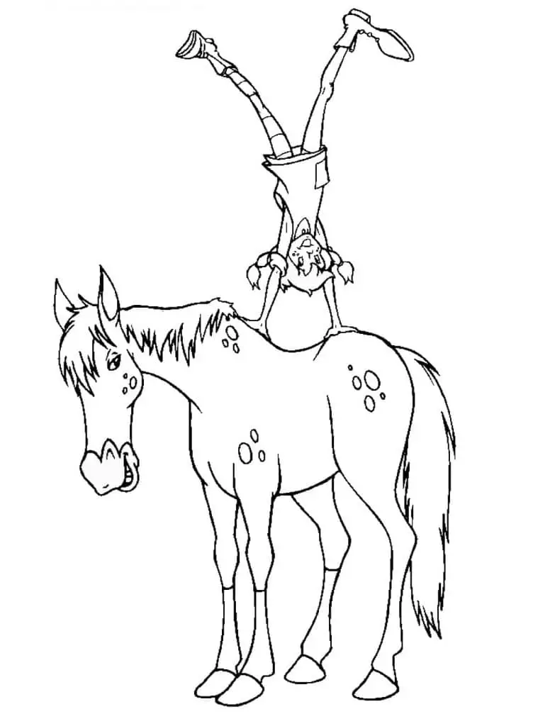 Harisnyás Pippi nyomtatható kép