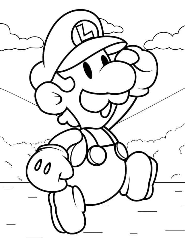 Ingyen nyomtatható Luigi