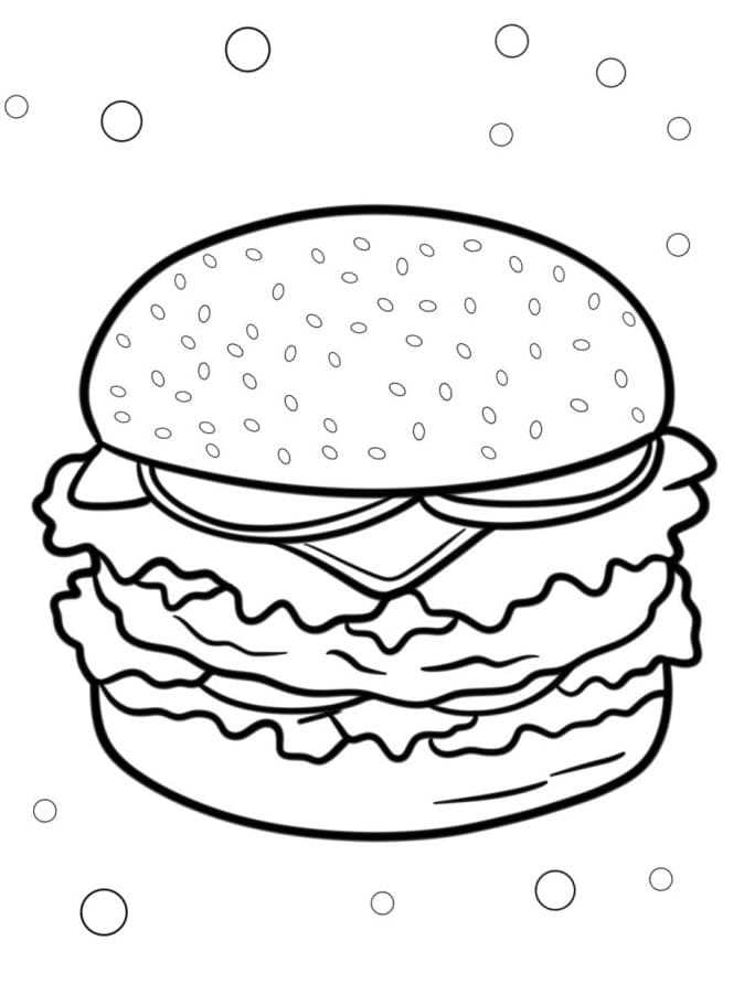Hamburger színező