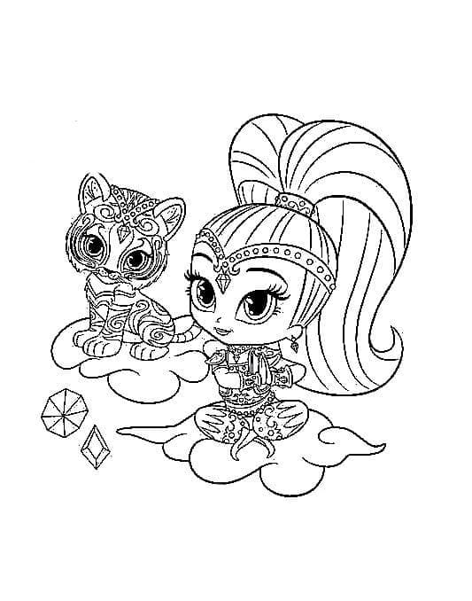 Ingyenes nyomtatható Shimmer és Shine rajzok