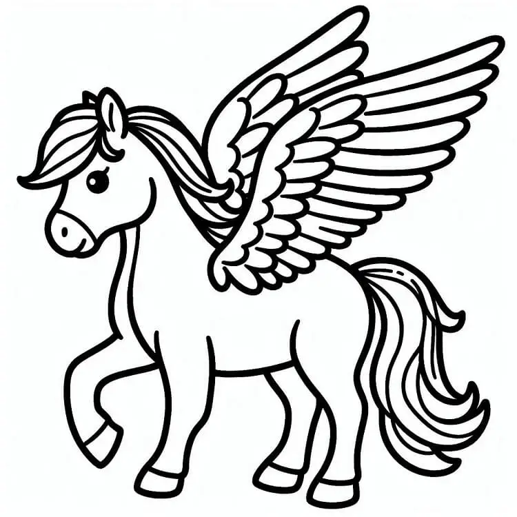 Letölthető Pegazus sablon