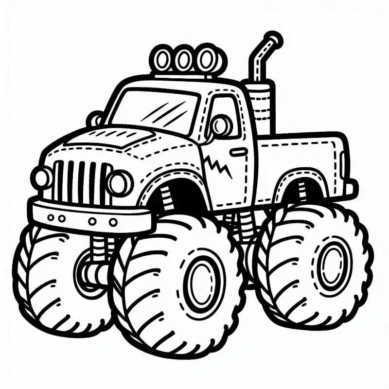 Monster Truck színező